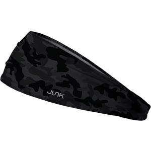 JUNK Brands Big Bang Lite Headband - Moisture-Wicking, Performance Fabric, Non-Slip, Sports Sweatband for Men & Women - One Size - Black Ops JUNK Brands Big Bang Lite Headband - Moisture-Wicking, Performance Fabric, Non-Slip, Sports Sweatband for Men & Women - One Size - Black Ops