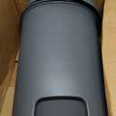 Curver Infinity 45.5 Liter / 13 Gallon Plastic Kitchen Trash Can with Foot Pedal and Locking Lid - Perfect for Household Use Indoor for Garbage Disposal or Recycling, Grey