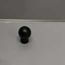 Lamp Finial MEETOOT 1.5" Oil Rubbed Ball Knob Lamp Shade Finial for Lamp Harp Holder, 1/4-27 Thread, Black