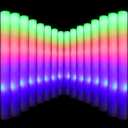 Glow Sticks Bulk, LED Foam Sticks in The Dark with 3 Modes Flashing Led Foam Multicolor Batons Light up Party Favors for Birthdays, Weddings, Concerts, Festivals (34pcs)