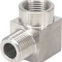 Beduan Stainless Steel Cast Pipe Fittings, 90 Degree Street Elbow 1/2" NPT Male x 1/2" NPT Female Water Fuel Air