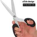 10-Inch Heavy-Duty Stainless Steel Fabric Scissors - Professional Sewing Shears for Precise Cutting of Fabric, Leather, and More