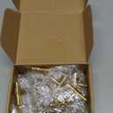 Goldenwarm Knobs for Dresser Drawers Brushed Brass Cabinet Knobs - LS201GD Contemporary Cabinet Hardware Knob 2" Overall Length Gold Cabinet Drawer Handles 30 Pack