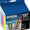 EPSON 127 DURABrite Ultra Ink Color Combo Pack For NX-530, NX-625, WF-3520, WF-3530, WF-3540, WF-545, WF-60, WF-630, WF-633, WF-635, WF-645, WF-7010, WF-7510, WF-7520, WF-840, WF-845