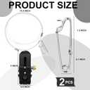 2 Pcs Fishing Downrigger Line Release Clips with Leader Snap Weight Release Clips for Anglers Trolling Casting Boat Offshore Fishing Planer Board