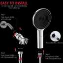 Shower Heads With Hoses,Detachable 3 Spray Mode High Pressure Showerhead With Handheld Cpray Combo Bathroom (Chrome)
