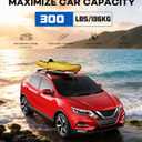 Wonderdriver 300lbs Roof Rack Cross Bars Compatible with Nissan Rogue 2014-2020 (with Raised Side Rails), Heavy Duty Aluminum Lockable Roof Rails Crossbars Black Rooftop Cargo Carrier Luggage