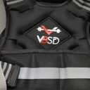 VBSD Adjustable Weighted Vest for Women Men 4-10lb Vest with 6 Ironsand Weights Body Weight Vest with Reflective Strip for Running Walking Strength Training Workouts