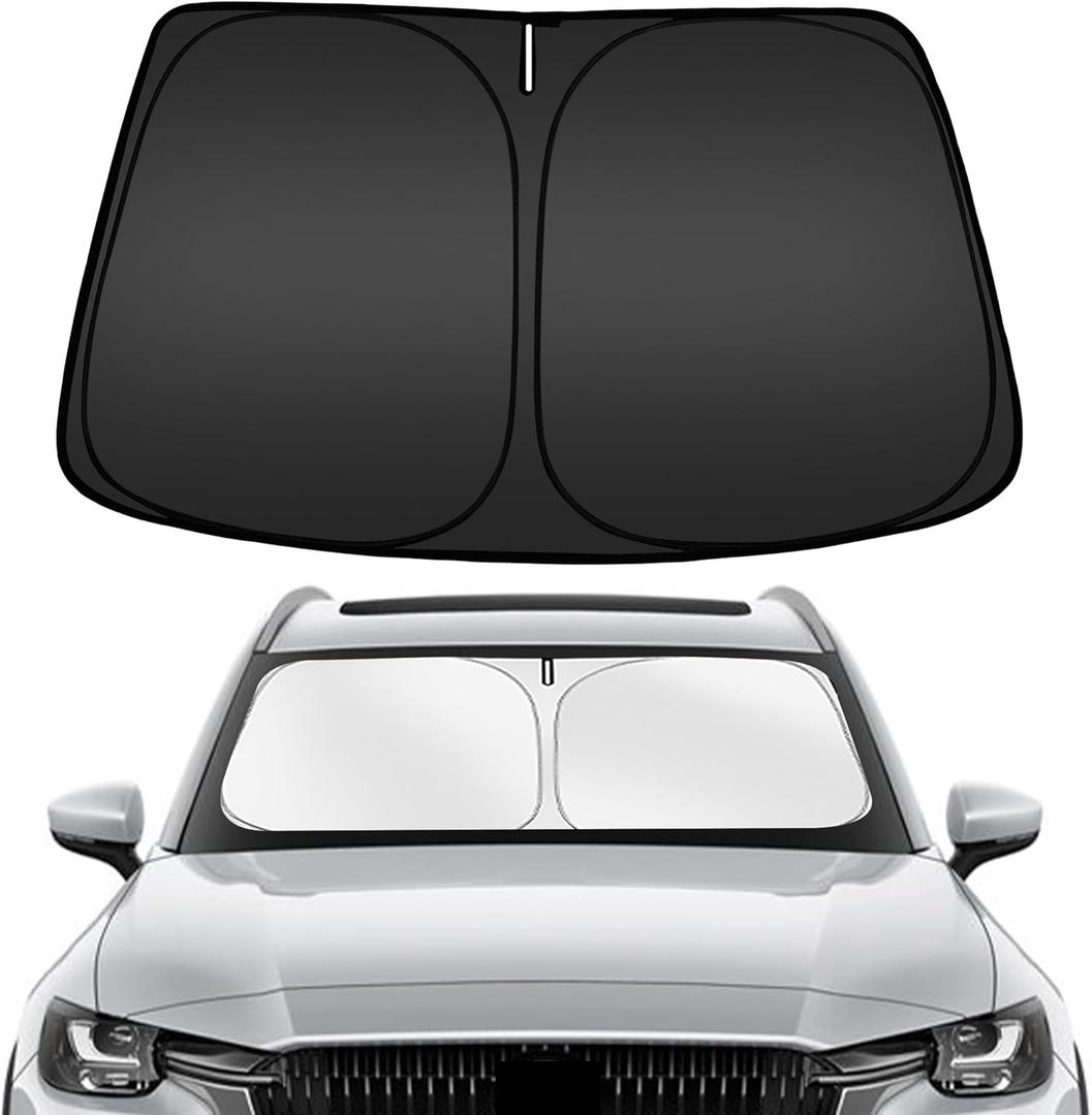 ARISMOTOR Windshield Sun Shade for Mazda CX-90 CX90 PHEV 2024-2025 2026, Custom Fit Foldable Front Window Sunshade Sun Visor Protector, Block UV Rays Keep Your Car Cooler
