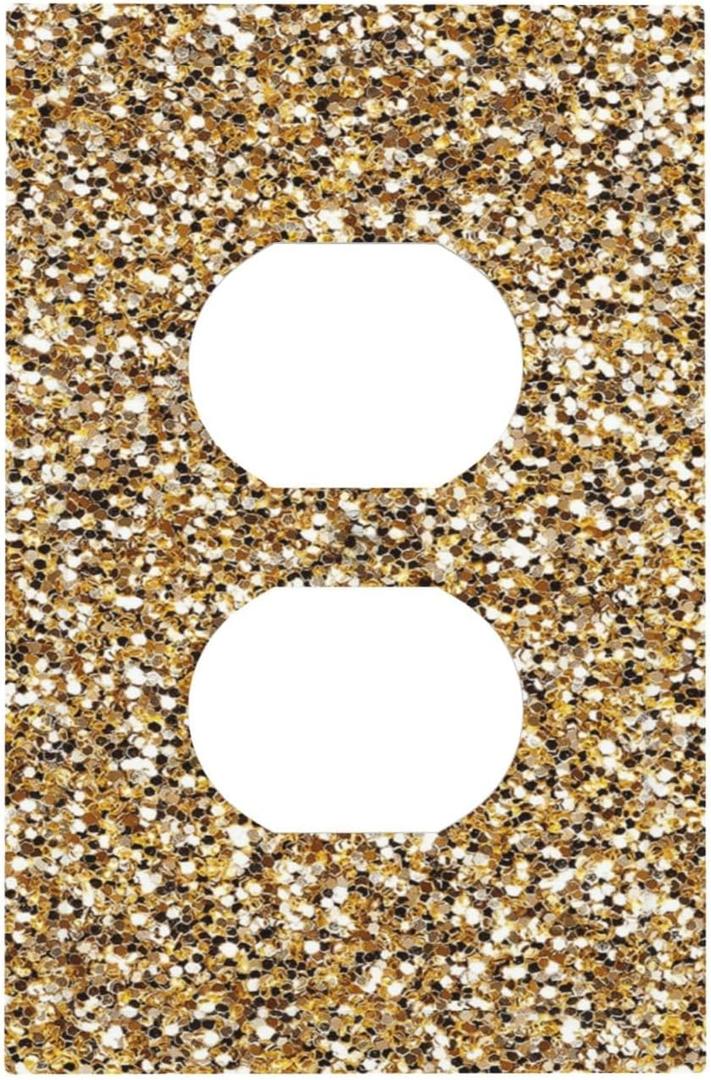 Light Switch Cover Plate Abstract Starry Night Style 4 Gang Quad Toggle Wall Plate Electrical Outlet Cover Decorative Switch Plate Covers for Home living Room Decor (Quad Toggle / 4.5 X 8 IN)