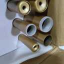 Double Curtain Rods for Windows 36 to 72, Luxury Gold, 1 Inch