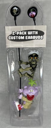 NECA Scalers - 2" Characters - "Peanut" And "Achmed" Toy Figures 2 Pack With Custom Earbuds