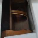360° Rotating Walnut Wood Makeup Organizer, 11.2" Cosmetic Caddy