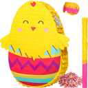 Sratte Easter Pinata Decorations Bunny Pinata Kit Easter Egg Pinata for Easter Birthday Party Anniversary Celebration Decoration Chick