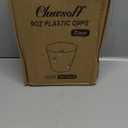 Clawsoff 9 oz Clear Plastic Cups, 100 Pack Disposable Fancy Cup for Wedding, Cocktail Cups 9 Ounce, Bulk Clear Plastic Tumblers for Iced Coffee, Cold Beverage