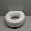 Lumex Raised Toilet Seat, 4.5" Riser, Non-Locking, Fits Most Toilets