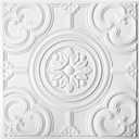 WOWSTAR 12-Pack 24"x24" Drop Ceiling Tiles, Waterproof Glue up Ceiling Panels, White