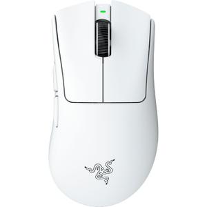 Razer DeathAdder V4 Pro Wireless Gaming Mouse: 56g Lightweight - HyperSpeed Gen-2 - Optical Scroll Wheel - Optical Switches Gen-4 - Focus Pro 45K Sensor Gen-2 - Up to 150 Hr Battery - White 