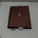 ThxMadam Leather Customize Photo Album Sscrapbook 60 Pages Love Memory Photo Book Vintage Wedding DIY Memory Book,Travelling Journal Scrap Book Family Scrapbook Birthday Christmas Gift for Mother Wife (L(10.82" x 8.07")