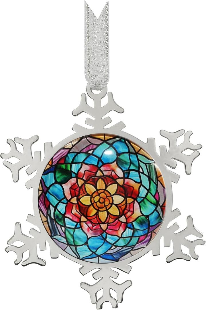 XUTAI Abstract Flower Snowflakes Christmas Ornaments Snowflake Ornament Christmas Tree Ornaments Christmas Metal Glass Holidays Hanging Ornaments Decor XUTAI Abstract Flower Snowflakes Christmas Ornaments Snowflake Ornament Christmas Tree Ornaments Christmas Metal Glass Holidays Hanging Ornaments Decor