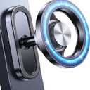 Coolpow Dual Magnetic Phone Holder for Gym Mag Safe Phone HolderStrong Magnet Gym Phone Holder Camera Mount for Gym Accessories for Women Attach to Metal Surface with iPhone 17 Pro Max 16 15 14 13