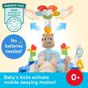 Fisher-Price Baby Play Mat 3-in-1 Kick & Sway Gym, Newborn Sensory Activity Toy for Developmental Play, Infants Ages 0+ Months