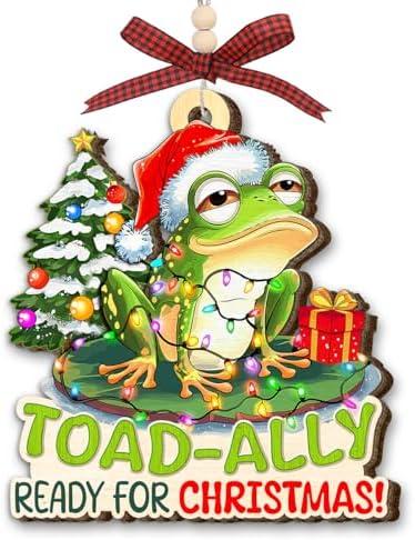 Gift Glow Frog Christmas Ornament 2025 - Frog Ornaments for Xmas Tree - Frogs Gifts for Men, Women, Boys, Girls, Kids, Unique Animal Lover Gifts