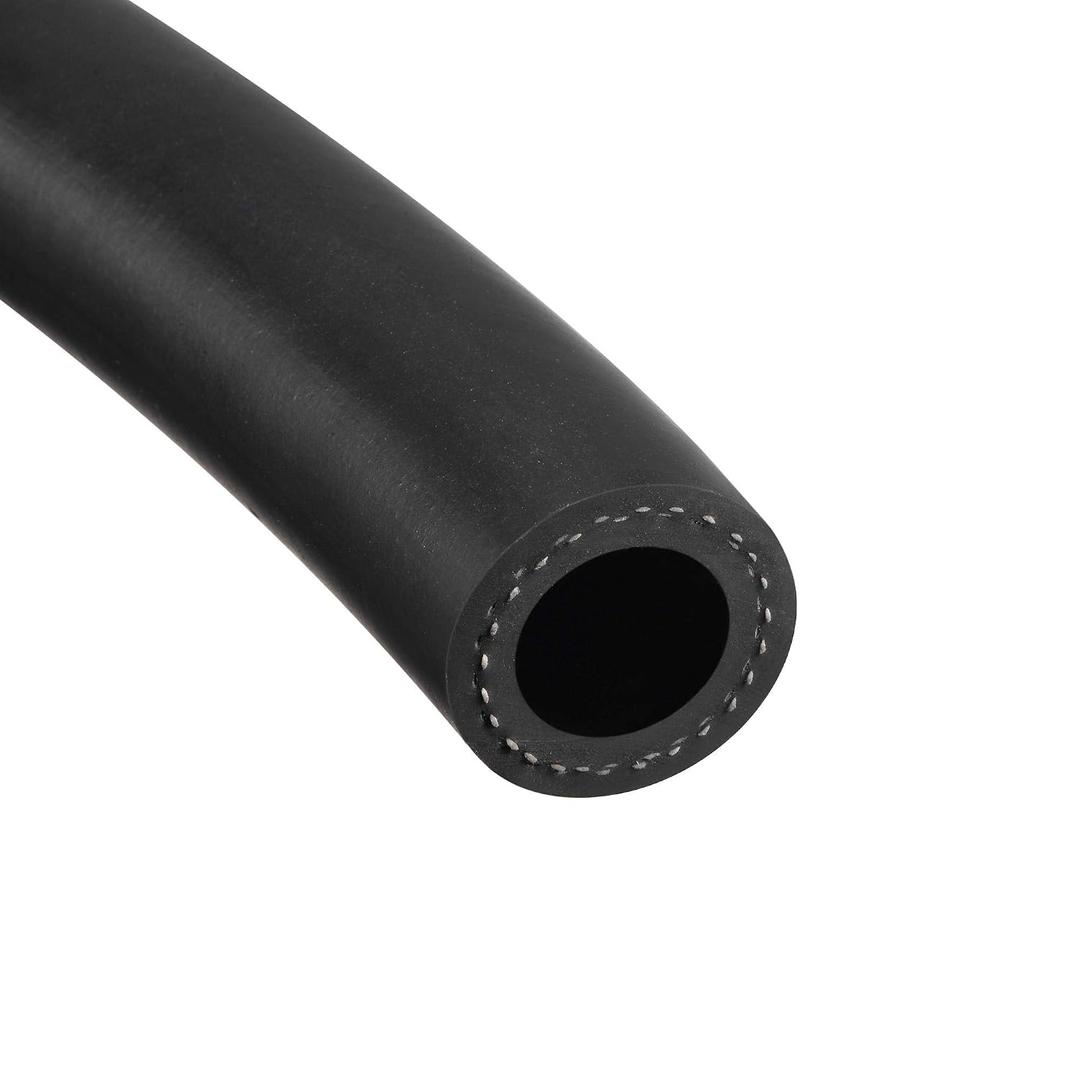 uxcell 3/4 inch ID Fuel Line Hose, 1 3/16 inch OD 2ft Black Oil Hose for Small Engines