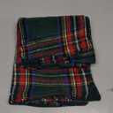 MIULEE Christmas Plaid Decorative Throw Pillow Covers Set of 2 Scottish Tartan Vintage Farmhouse Winter Cuhion Case Pillow Covers for Couch livingroom Sofa Bed Porch Home Decor 18x18inch Green