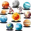 12 Pcs Space Theme Party Decorations Outer Space Honeycomb Centerpieces Table Topper Solar System Planet Galaxy Astronaut Birthday Party Decorations for Boys Kids Home Baby Shower Supplies