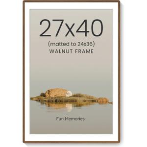 27x40 Picture Frame, Solid Wood Poaster Frame, Nursery Decor, Natural