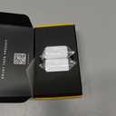 EZDIY-FAB Shield Series 8-Pin PCIe GPU Power Adapter,180-Degree U-Turn Angled Connector, Aluminum Design for Graphics Cards  Reverse Type,White-2 Pack