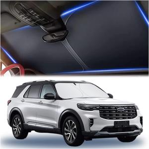 240T Thickened Automotive Glass Sunshade and Comes with Storage Bag,Keep Car Interior Cool,Universal Windshield Sun Shade Fit for Cars,Trucks,SUVs (L(57.08 * 31.5 inch)) (L(57.08 * 31.5 inch))