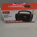 GPX R633B Portable Shortwave AM/FM Clock Radio (Black)