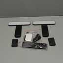 2 Pack Picture Lights for Wall, Rechargeable LED Picture Light Battery Operated with Remote, Dimmable Poster Light for Paintings, Portraits, Art Frames, Display Lighting for Wall Decor,Black