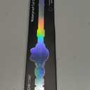 Waterproof Airtag Cat Collar, Breakaway Cat Airtag Collar with Luminous & Reflective Pattern Strap, Lightweight Kitten Collars for Apple Air tag, Hidden Holder for GPS Tracker - Cats, Kittens (9-13") (Cyan Blue)