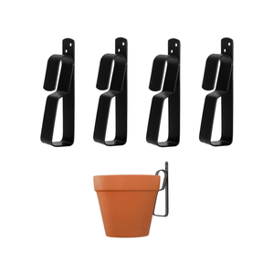 Terracotta Pots Hangers, 4-9Inch Hanging Flower Pot Brackets for Outside, Plant Pot Clips, 4 Packs
