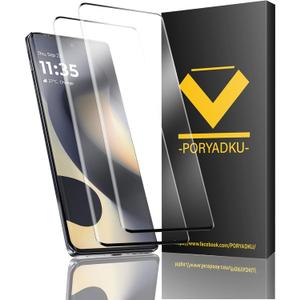 HOMEMO 2 Pack For Motorola Edge 2024 Screen Protector, 9H Hardness Tempered Glass, High Clarity, Anti-Fingerprint, Bubble Free, Impact-Resistant, For Motorola Edge 2024 6.6 Inch