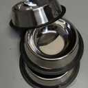 3Pcs Stainless Steel Dog Bowls Set - Non-Slip Food and Water Bowl 13 Oz - Dishwasher-Safe, Rust Resistant Metal Pet Bowls for Small/Medium/Large Sized Pets (Classic)