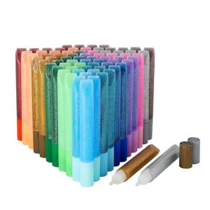 Bright Creations 72-Pack Rainbow Glitter Glue Pens (12 Colors, 0.35 Oz) for Arts, Crafts & DIY Projects - Glitter Glue for Crafts