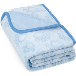 Blue Dog Blanket for Puppy Accesssories Boy, Blue Dog Stuff for Small Kitten Indoor Cats, Washable Soft Puppy Essentials Supplies |  M(32x40")