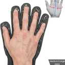 Oven Gloves with Fingers - 932F Extreme Heat Proof and Cut Resistant Mitts for Kitchen, BBQ, Grill, Baking, Fire Pit - EN407 Certified with Non-Slip Silicone Grip and Cotton Lined for Comfort