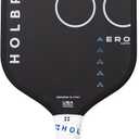 Holbrook Aero Series Edgeless Pickleball Paddle: USAPA Approved, Carbon Fiber Surface, Foam Polypropylene Core, Widened Sweet Spot, Controlled Touch (14 mm)