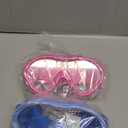 Aegend Kids Swim Goggles Snorkel Diving Mask for Kids Youth 3-15, Knitted Fabric Strap, Anti-Fog 180 Clear View (2 Pack-blue & Rose Red)