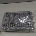 Litter Box Step, Litter Box Ramp/Catcher with Wooden Base, Anti-Tracking & Easy to Clean, Ideal for Small & Elderly Cats (Dark Gray)  3.6"D x 11.8"W x 3.6"H