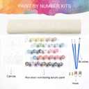 3 x Paint by Numbers for Adults Lighthouse,Adult Paint by Number Kits on Canvas,Sunset Scenery DIY Acrylic Paint by Numbers Gifts Home Decoration for Living Room