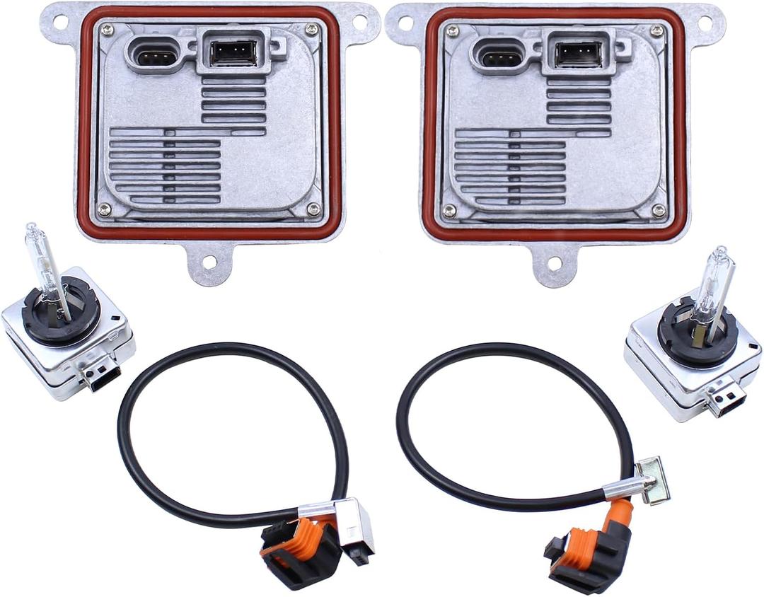 MOTOKU HID Headlight Ballast Control Unit with Bulb Wire Harness Connectors for Chevy Blazer Impala Malibu Suburban Tahoe