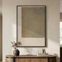 Framed Neutral Abstract Wall Art, Modern Beige and Taupe Canvas Prints Paintings Artwork for Walls, Contemporary Minimalist Block Pictures for Living Room Dining Bedroom Hallway Wall Decor 24x36 In