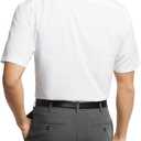 Van Heusen Men's Short Sleeve Dress Shirt Regular Fit Poplin Solid (White, XXL)