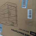ZOMISIA Collapsible Dog Crate for Dogs - 28" L Heavy Duty Dog Kennel No Tools Required with 4 Sides Steel Foldable Cage for Dogs Indoor Furniture, Portable Carrier with 2 Smooth Wheels, Beige